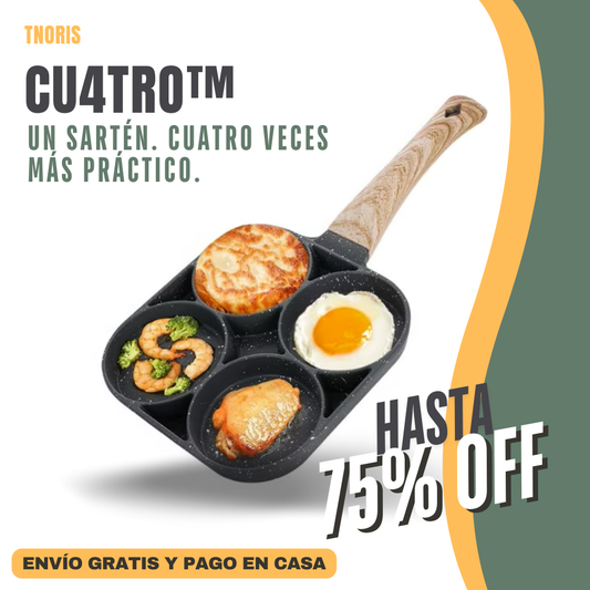 CU4TRO - Sartén de Cuatro Espacios